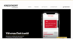Desktop Screenshot of kreditkort.is